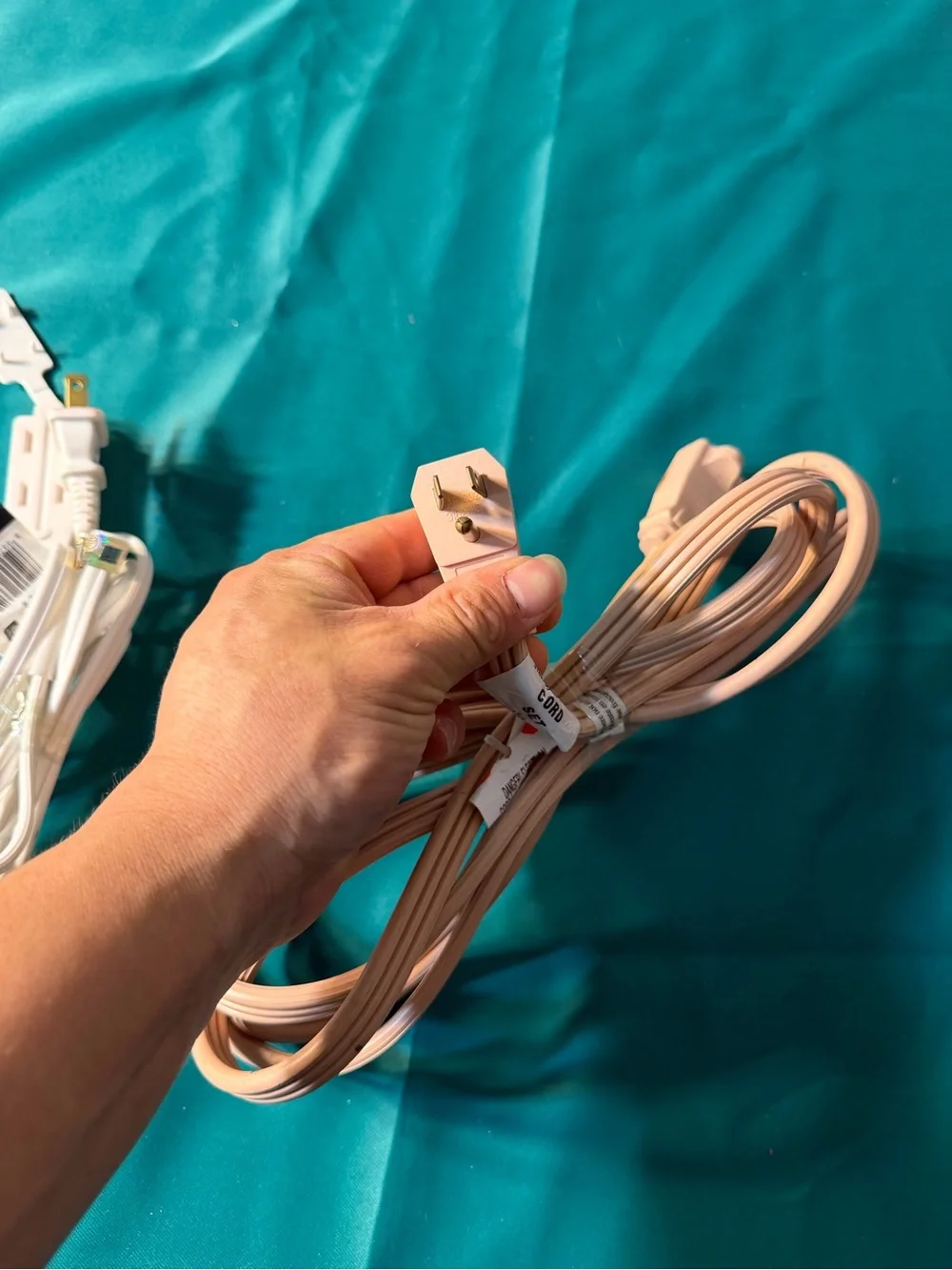 Beige Replacement Power Extension Cord for Cell Phone Accessories